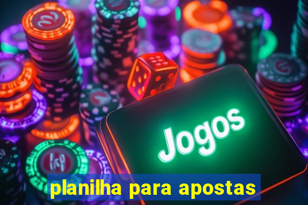 planilha para apostas