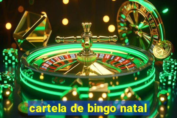 cartela de bingo natal