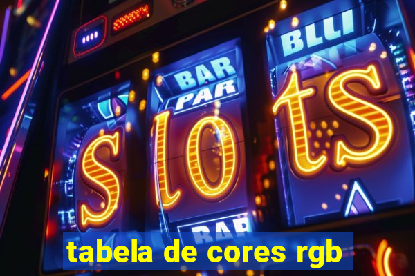 tabela de cores rgb