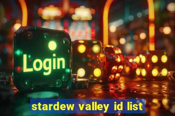 stardew valley id list